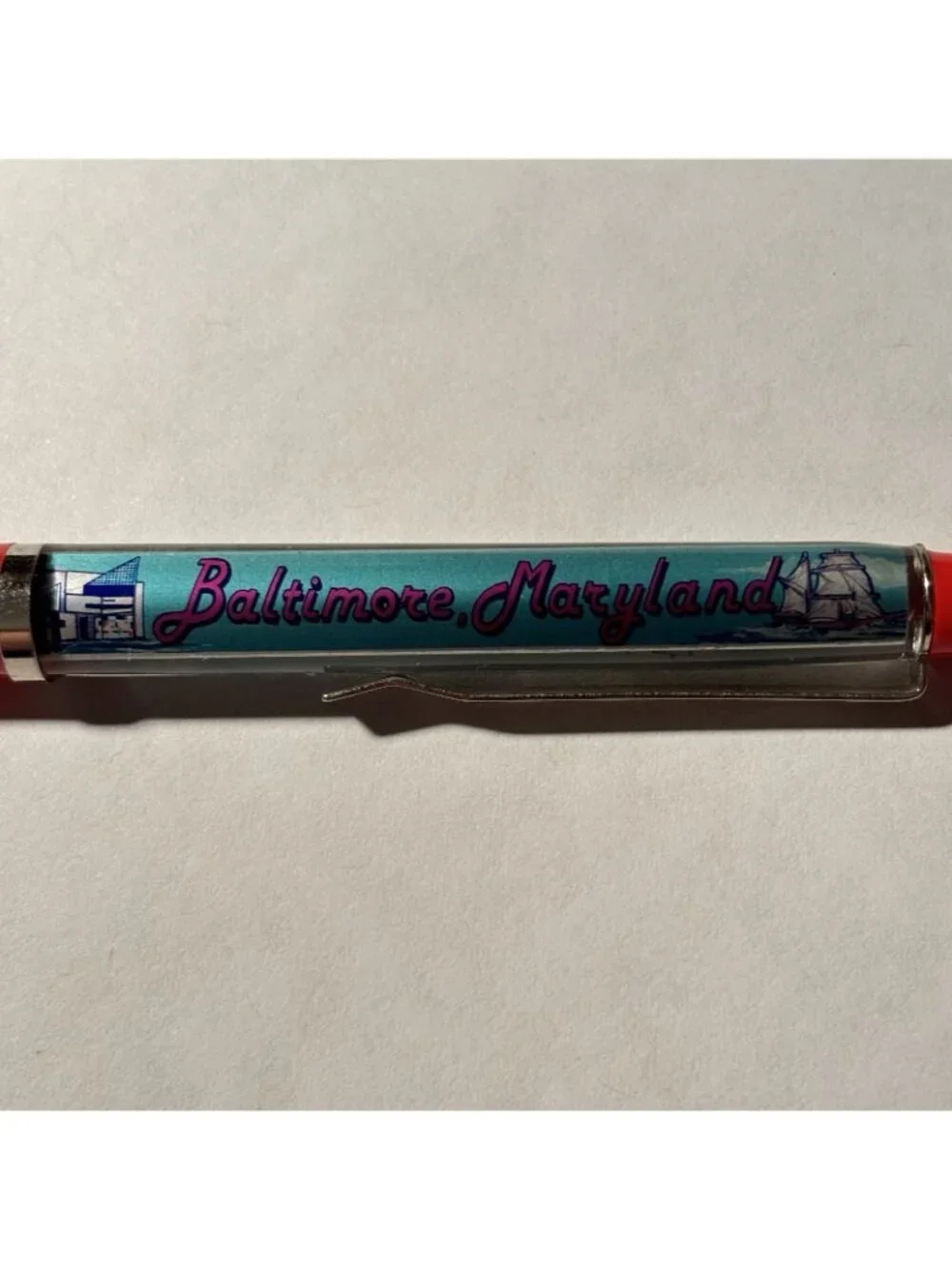 Baltimore Maryland Floaty Pen Inner Harbor Sailing Ship State Souvenir Vintage